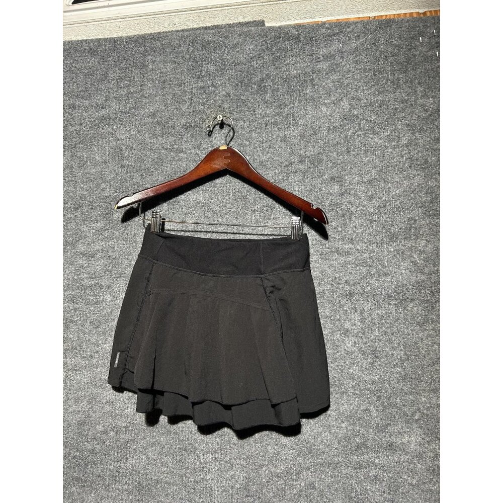 Mondetta Skort Womens XS Black Athletic Tennis Running Pull On Stretch Skirt